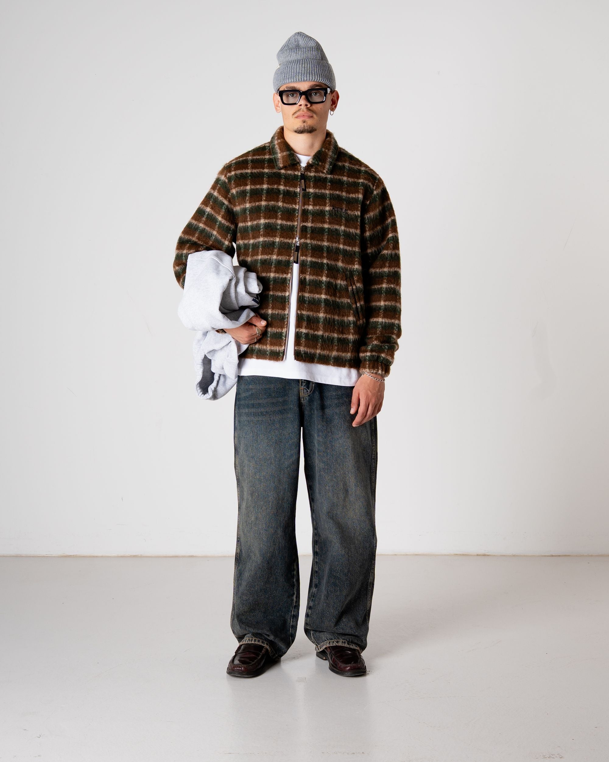 Woodbird WBYouth Fuzzy Jacket Jackets Dark Green