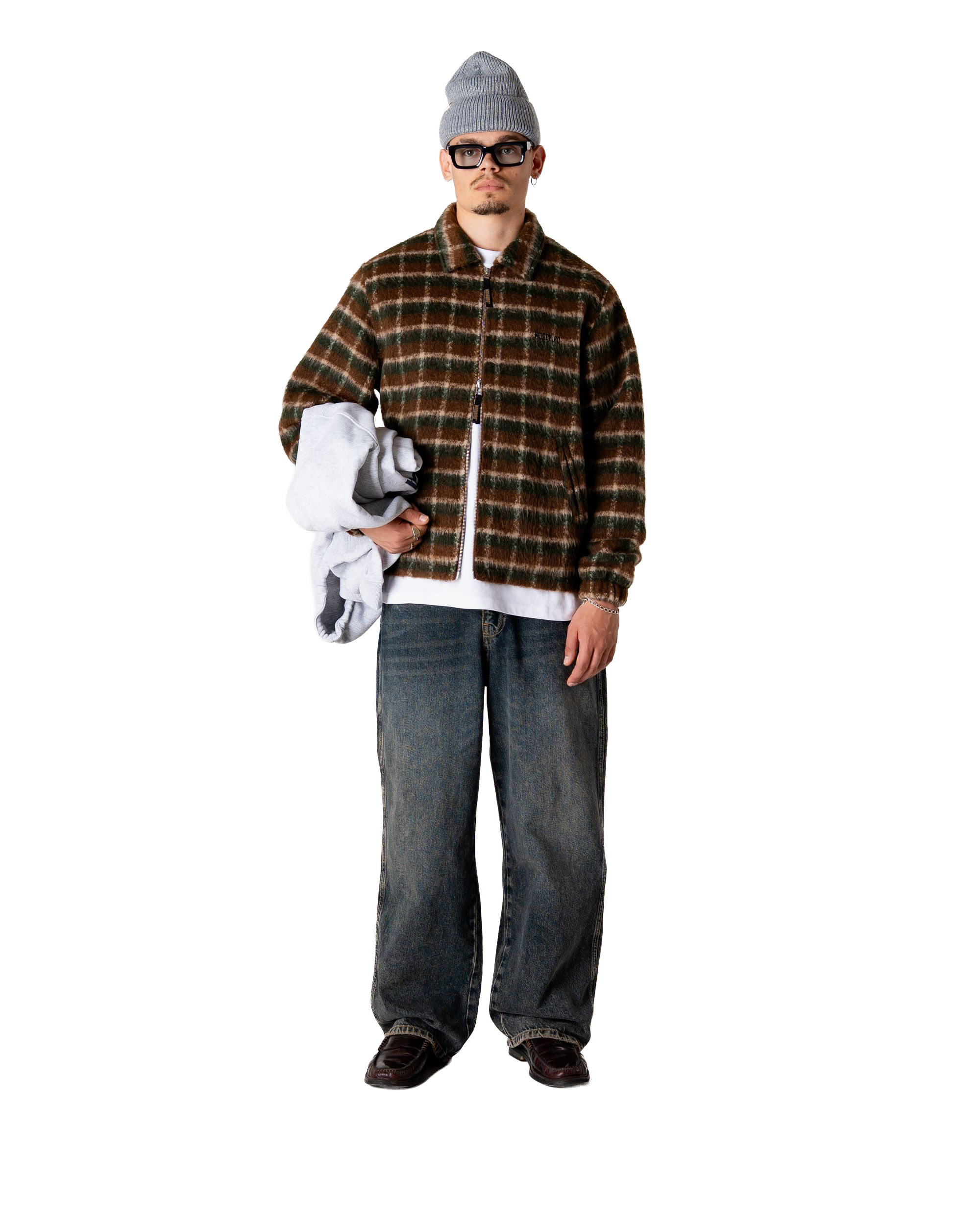 Woodbird WBYouth Fuzzy Jacket Jackets Dark Green