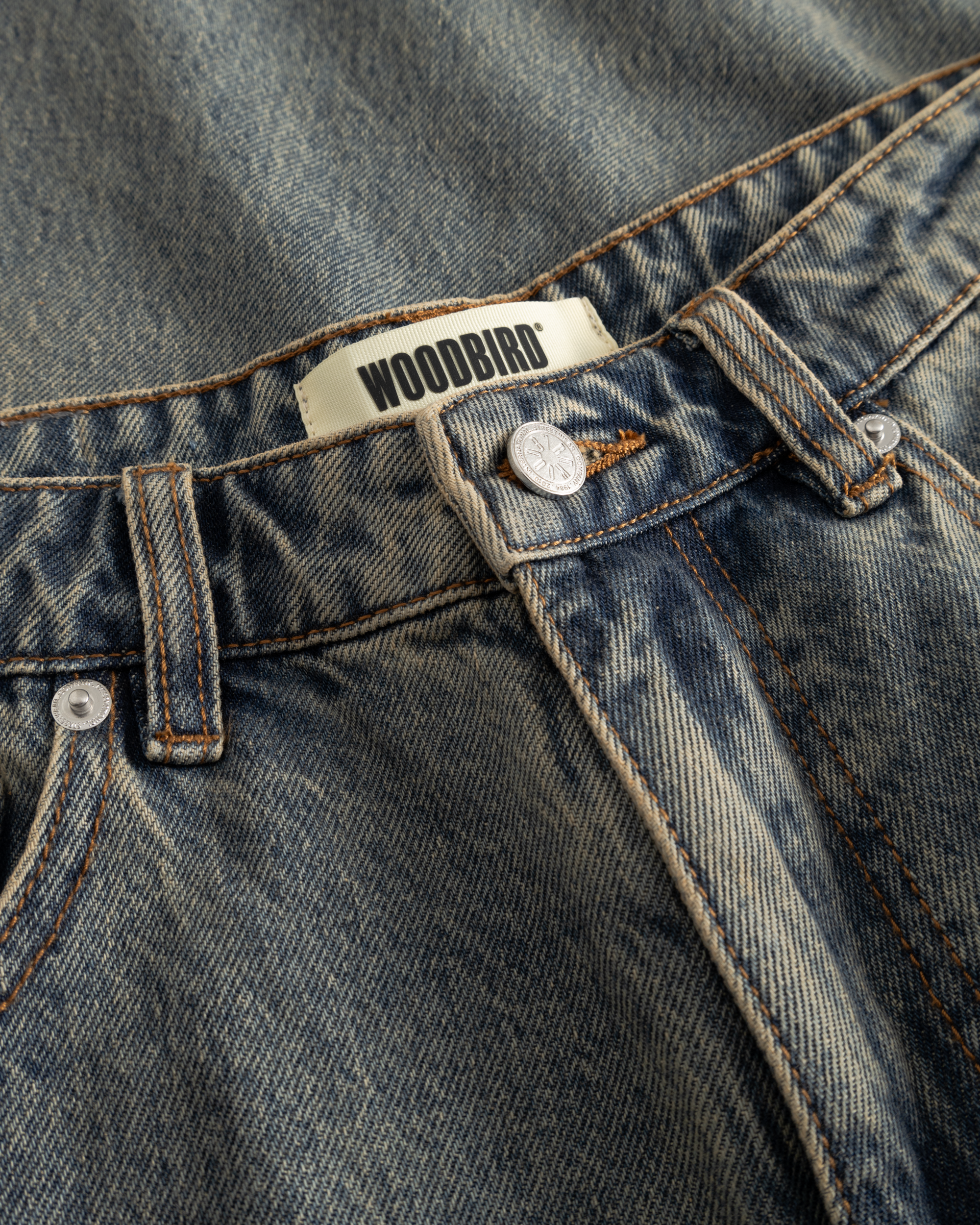 Woodbird WBYuto Aged Jeans Jeans Dark Blue