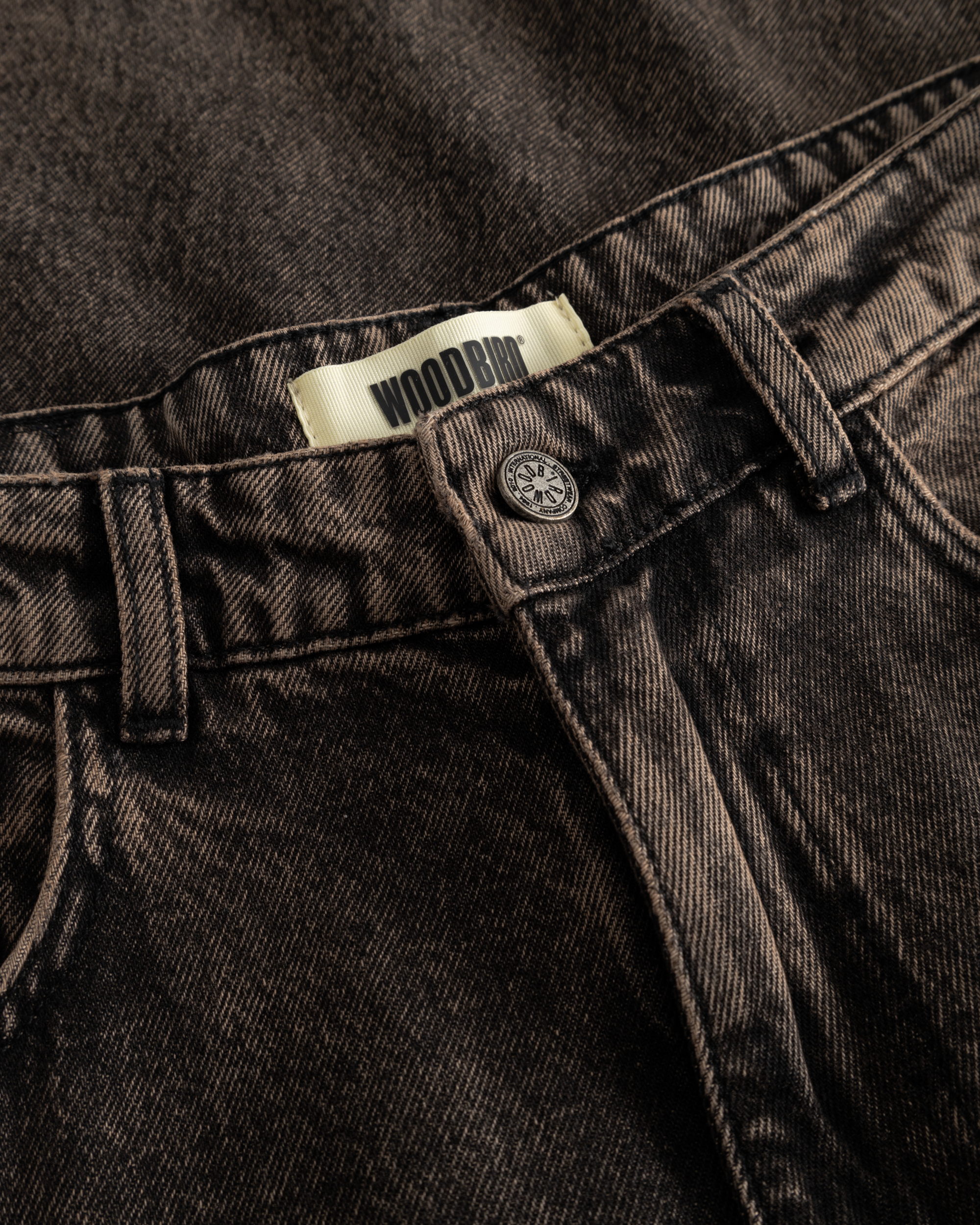 Woodbird WBYuto Oak Jeans Jeans Washed Brown