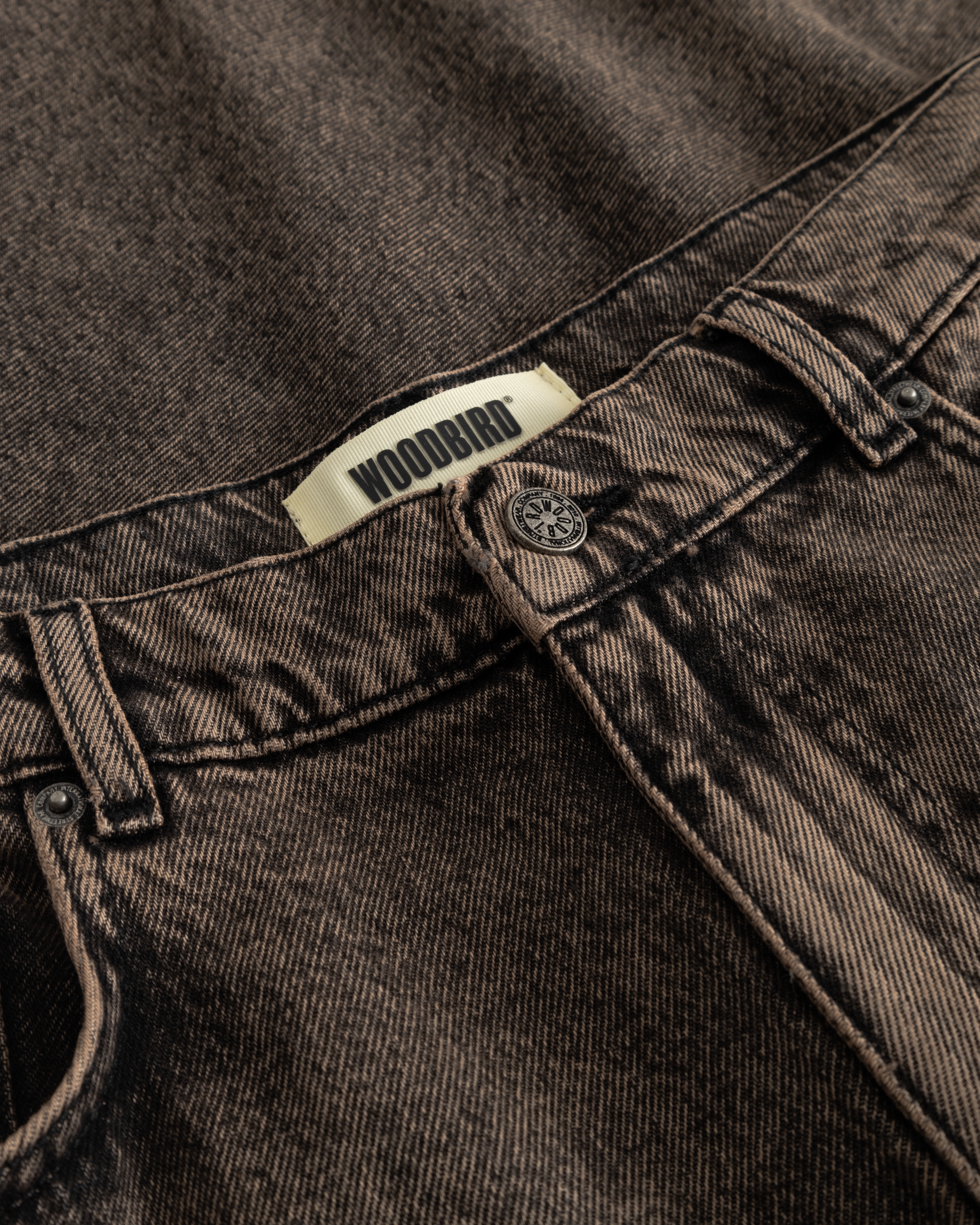 Woodbird WBYuto Oak Shorts Shorts Washed Brown