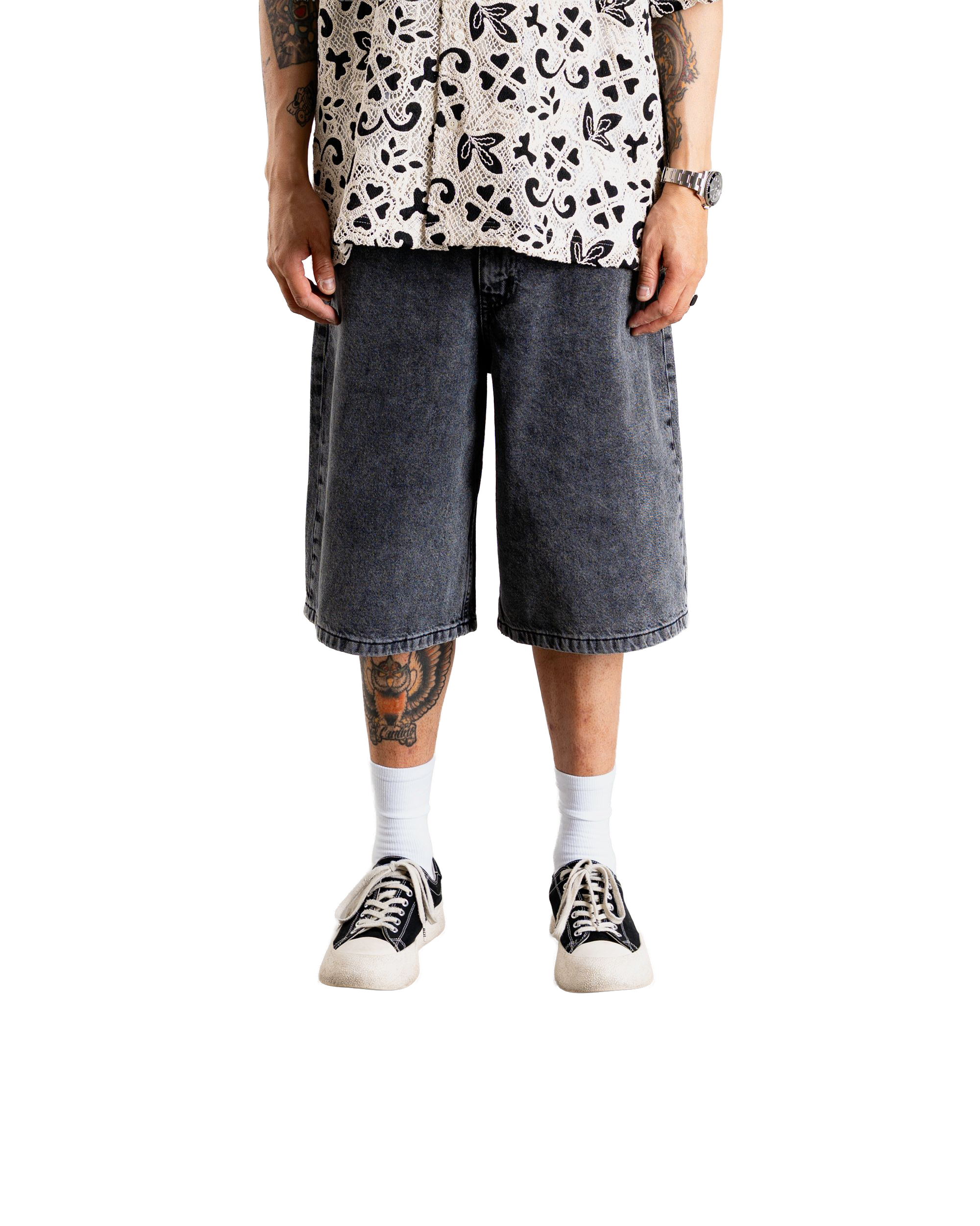 Woodbird WBYuto Thunblack Shorts Shorts Dark Grey