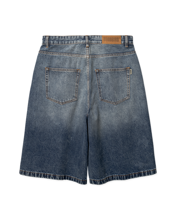 Woodbird WBYuto Twisted Shorts Shorts Blue Vintage