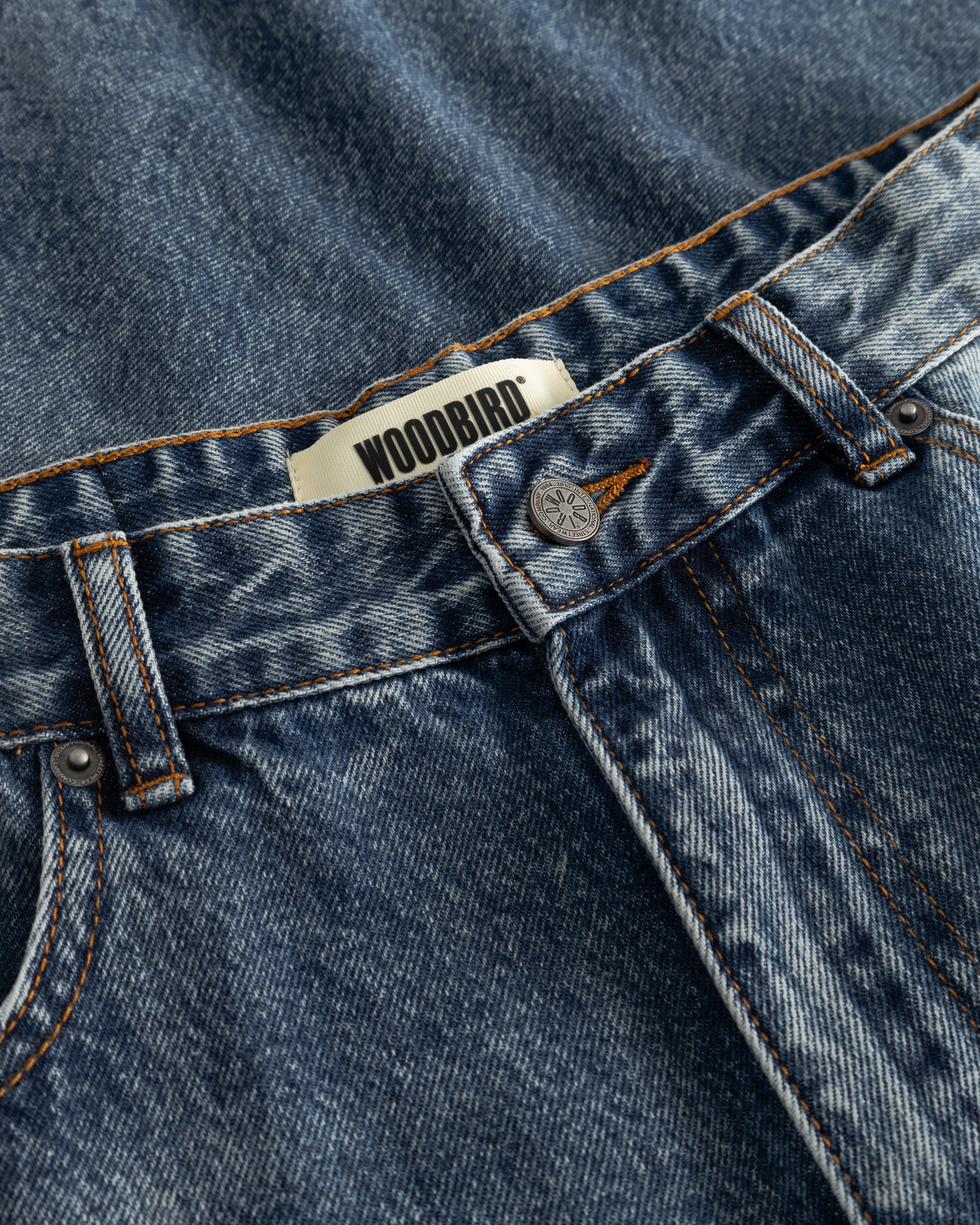 Woodbird WBYuto Twisted Shorts Shorts Blue Vintage