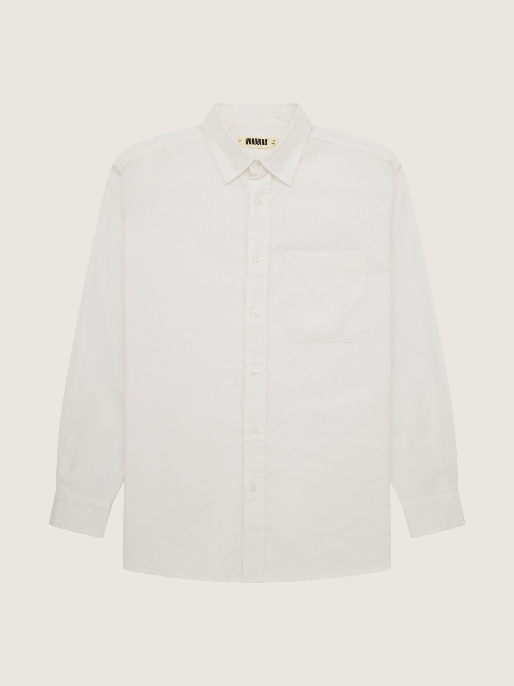 Woodbird WBYuzo Linen Shirt Shirts Off White