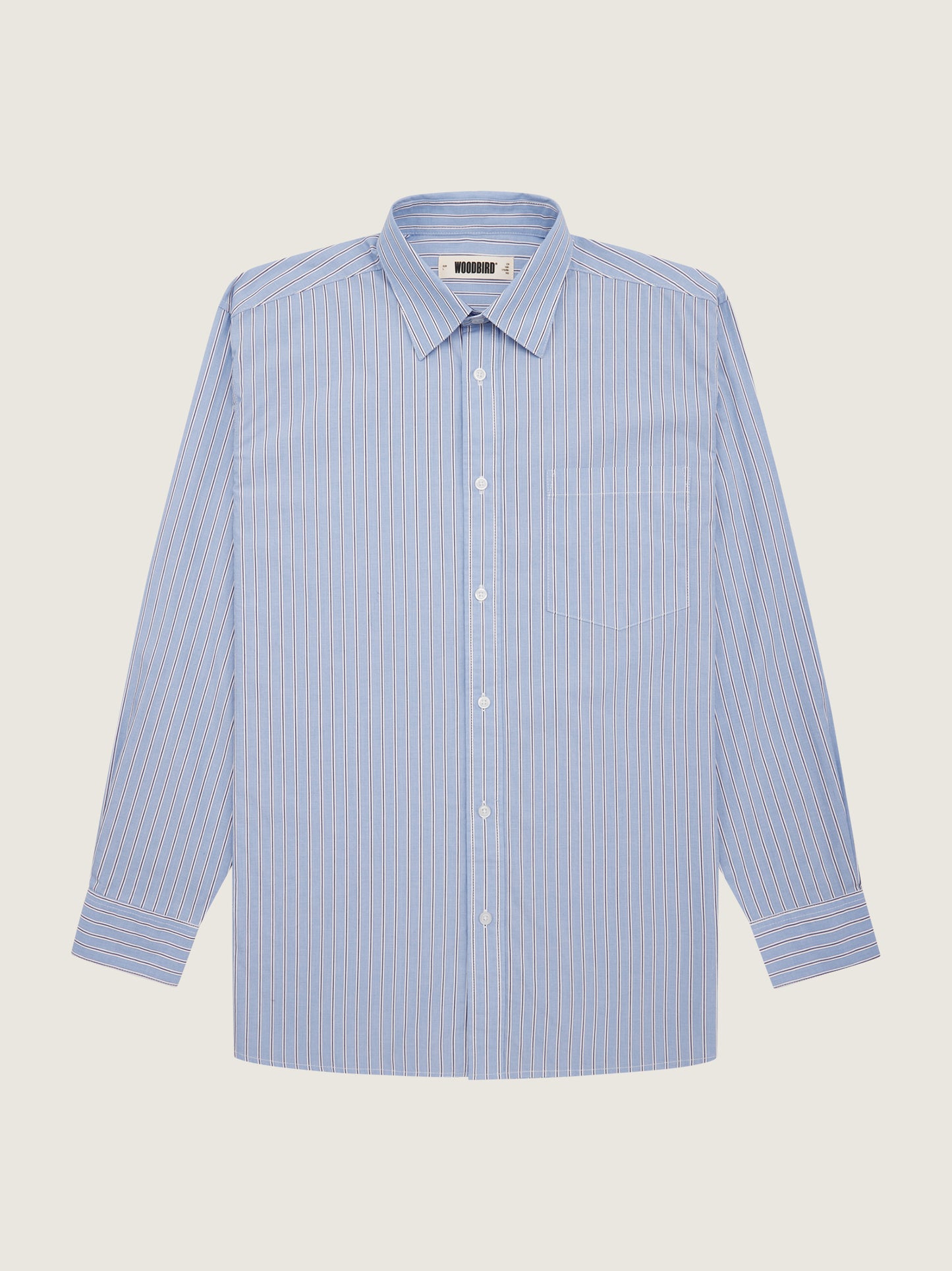 Woodbird WBYuzo Pins Shirt Shirts Light Blue