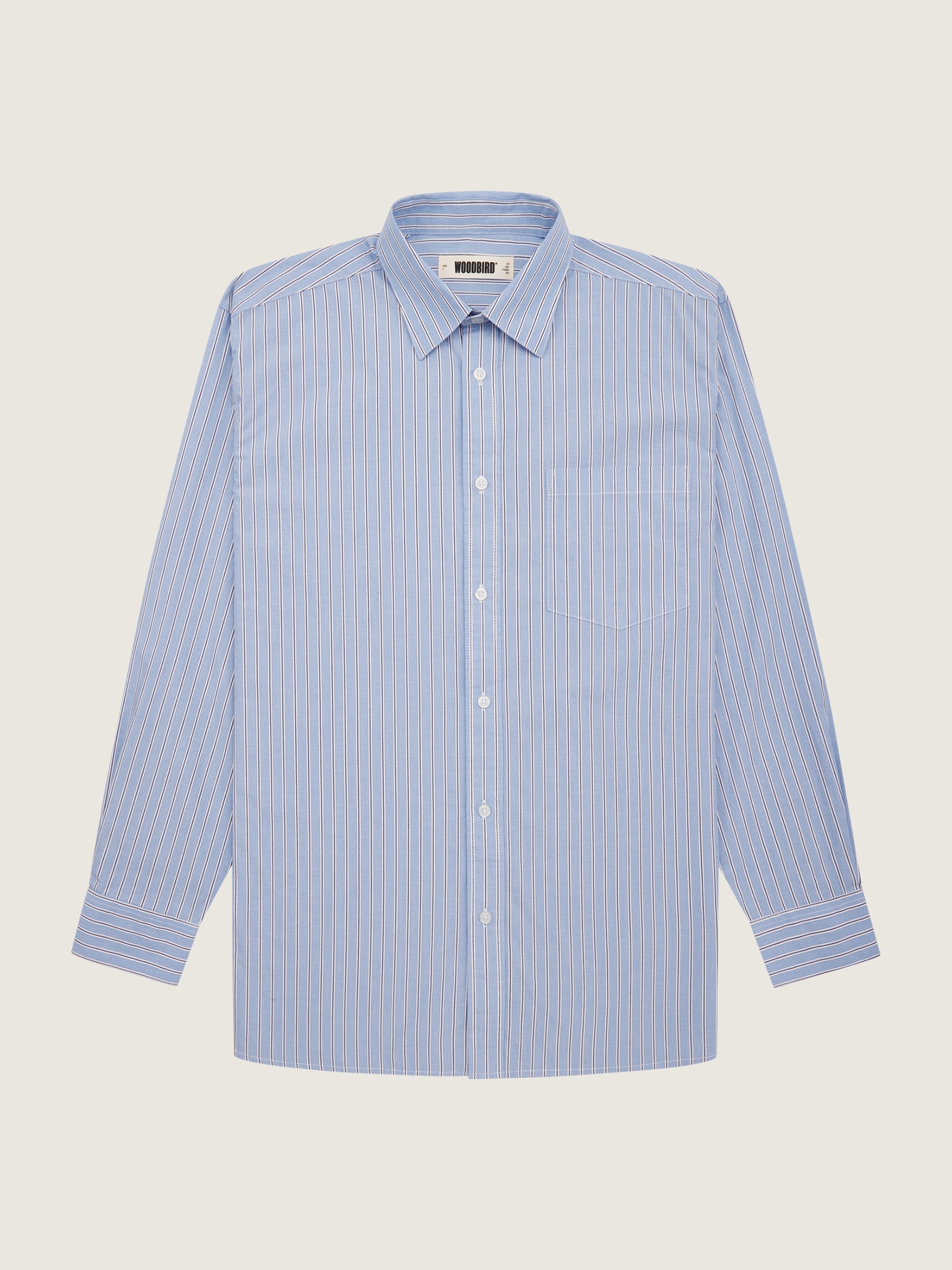 Woodbird WBYuzo Pins Shirt Shirts Light Blue