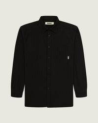 WBYuzo Struck Shirt - Black