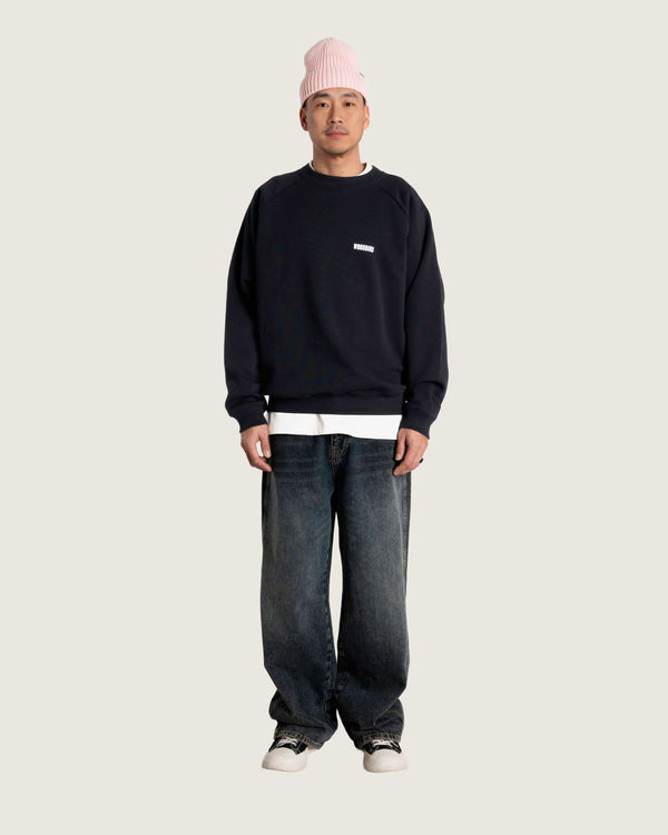 Woodbird WBZhang Hao Crew Sweats Black