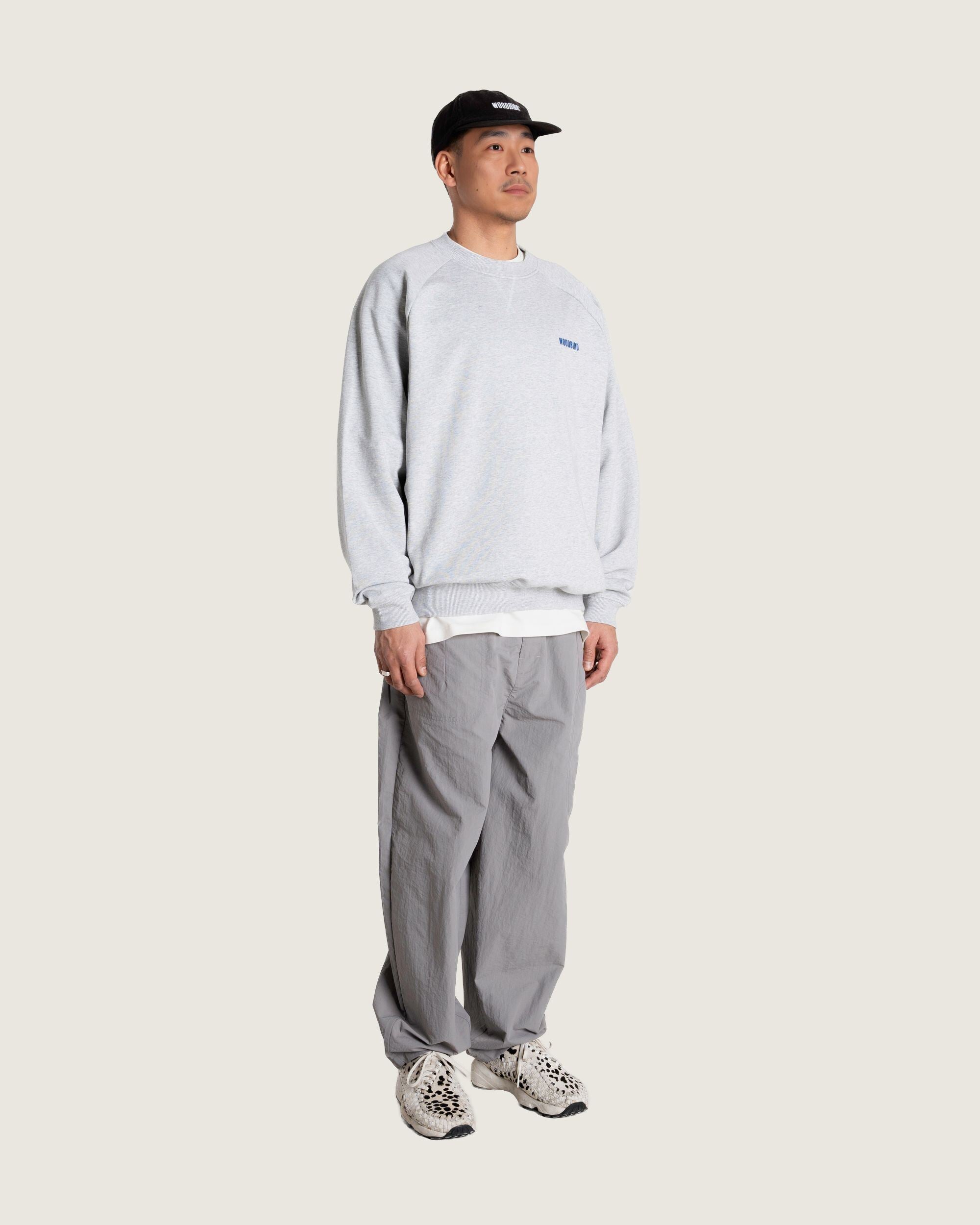 Woodbird WBZhang Hao Crew Sweats Grey Melange