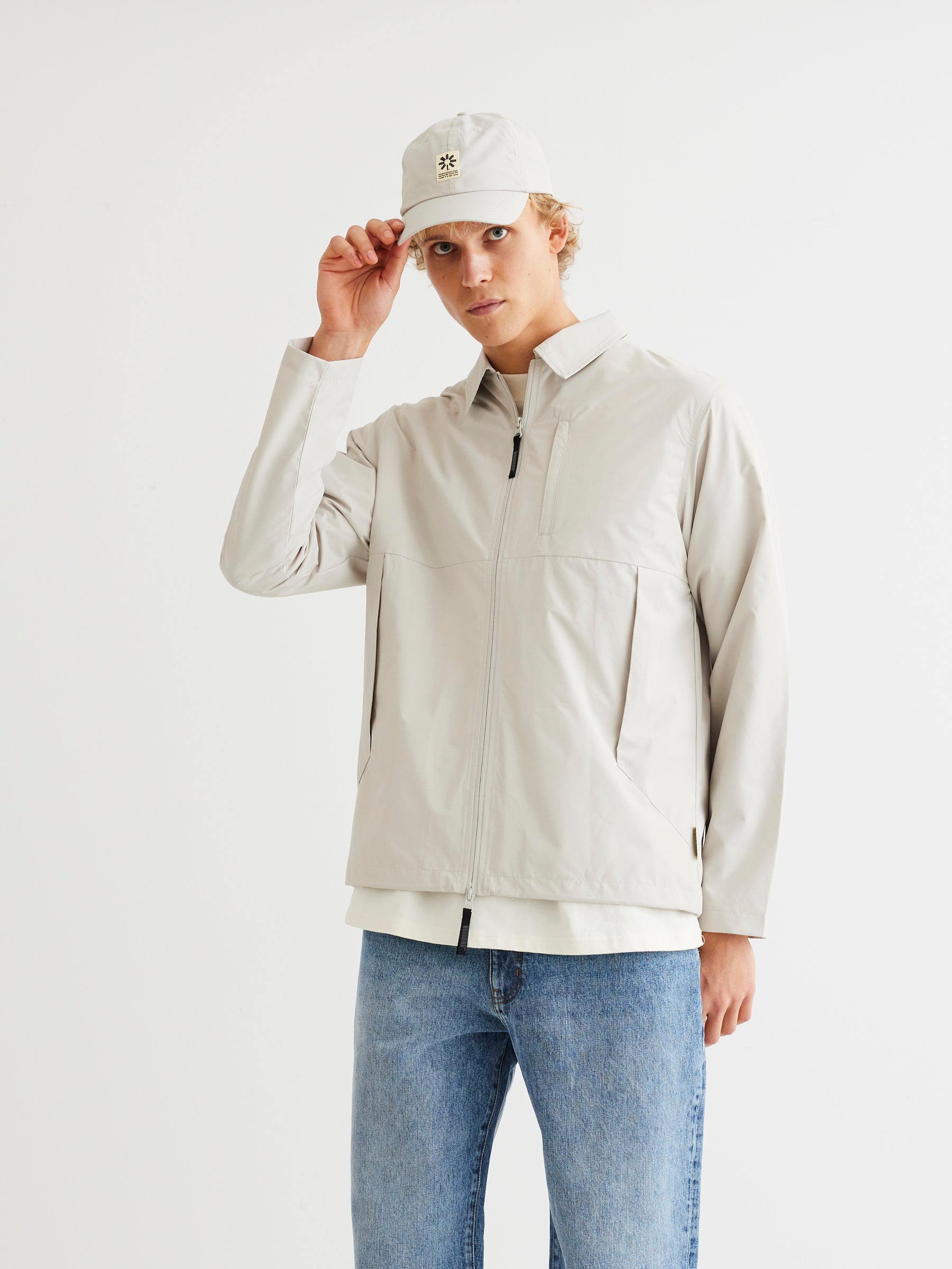 Woodbird WBZhen Tech Jacket Outerwear Light Grey