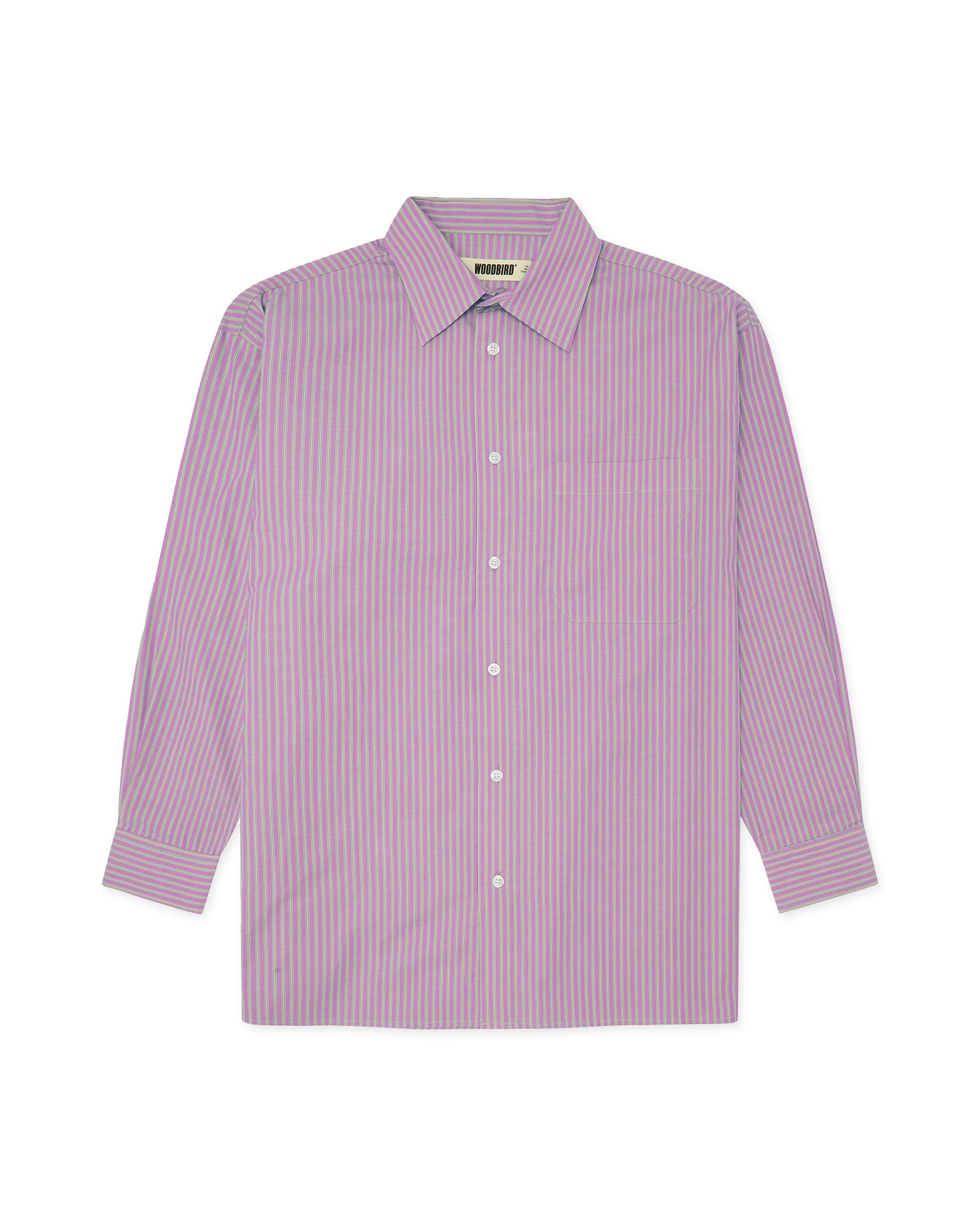 Woodbird Female WBZimo Stripped Shirt Shirts White-Pink