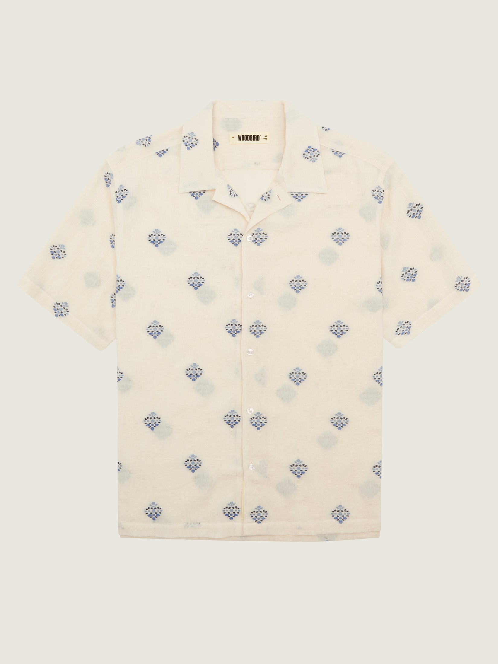 Woodbird WB Sunny Flower Shirt Shirts Off White