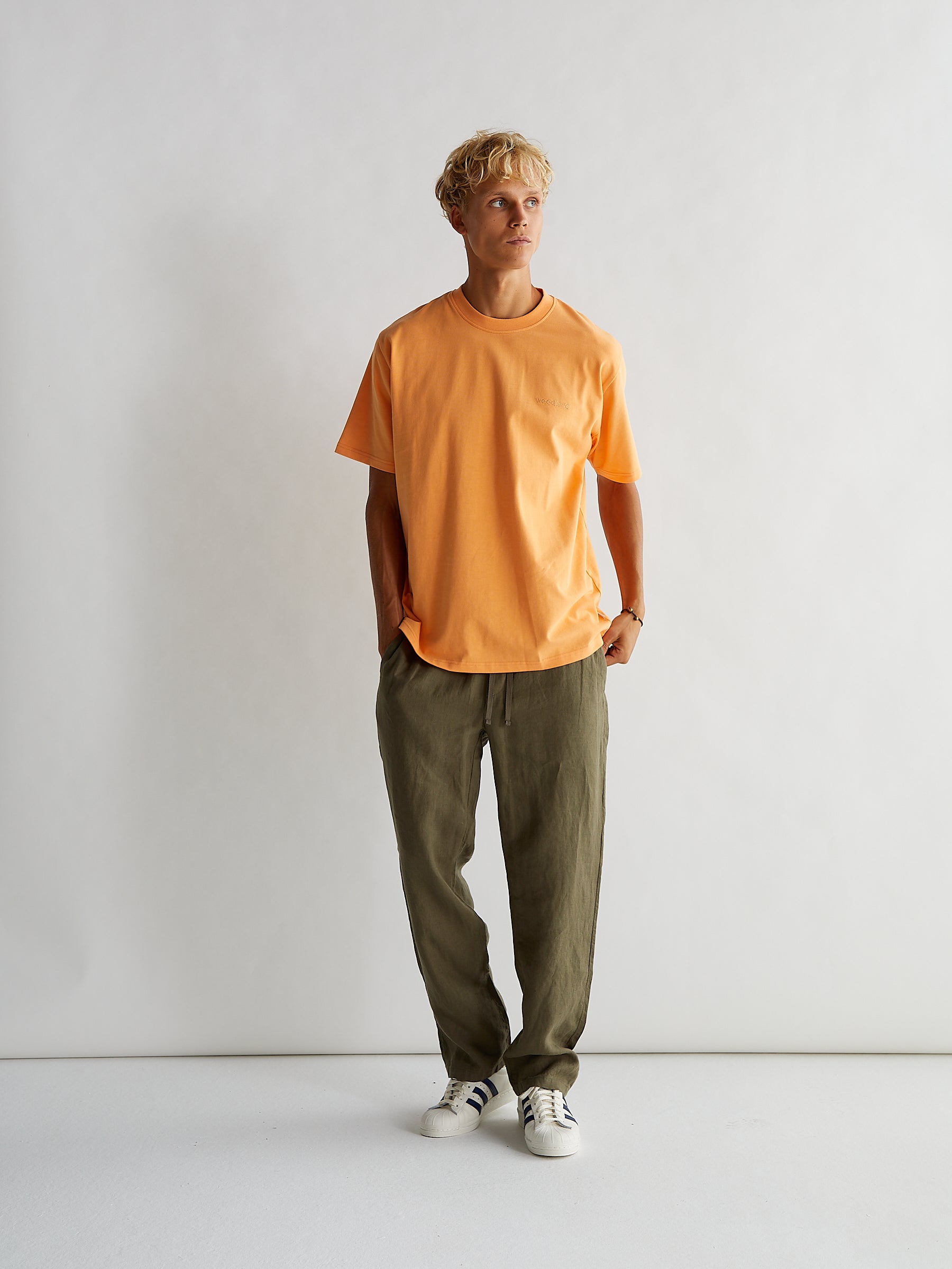 Woodbird  Baine Base Tee T-Shirts Orange