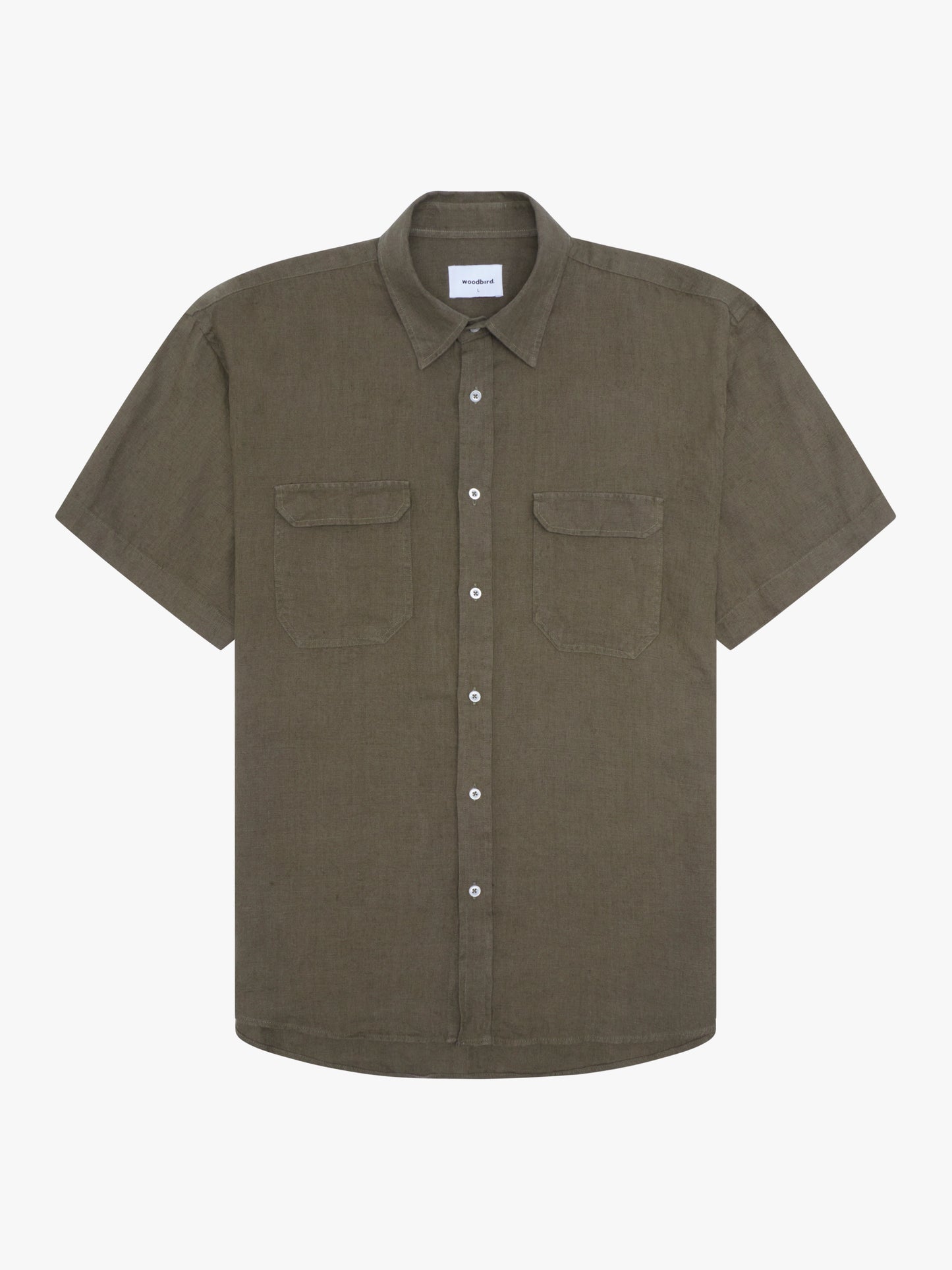 Woodbird Kono Linen Shirt Shirts Army