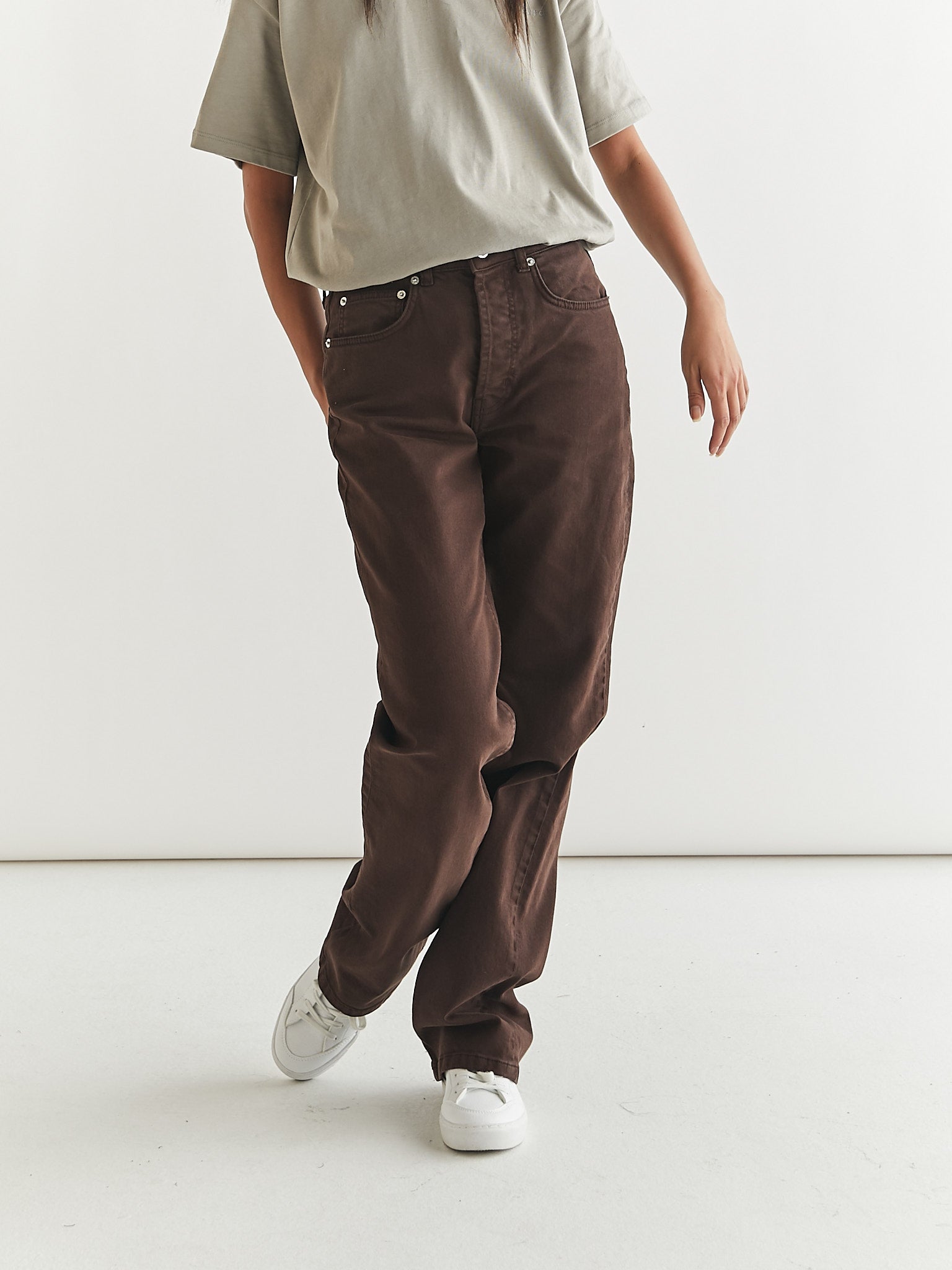 Woodbird Female Maria Color Jeans Jeans Brown